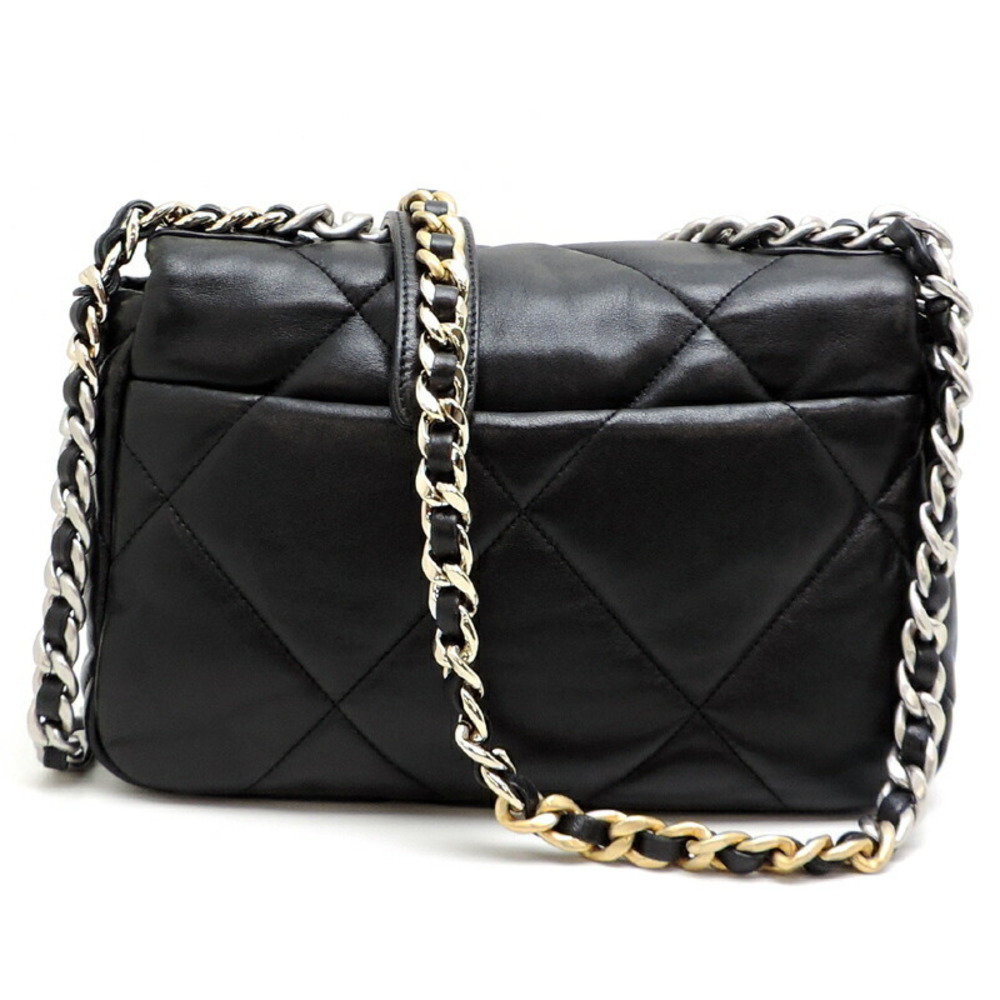 Chanel 19 Lambskin Black Bag Shoulder